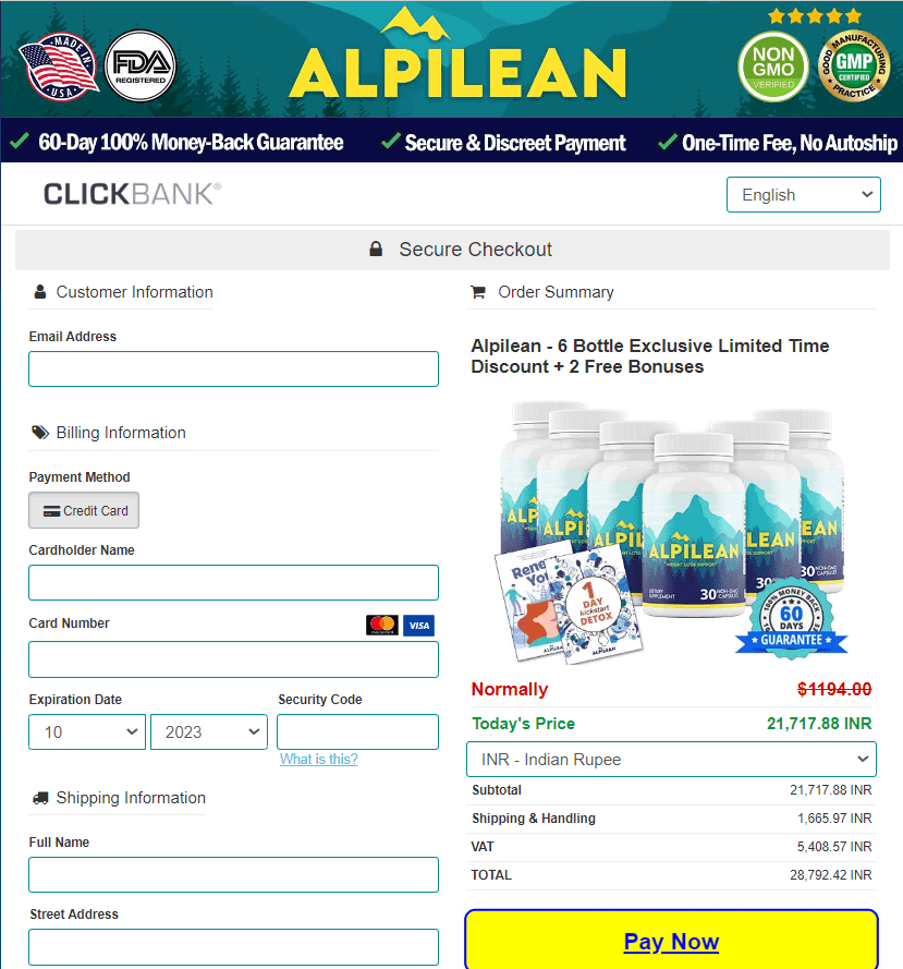 Alpilean Buy